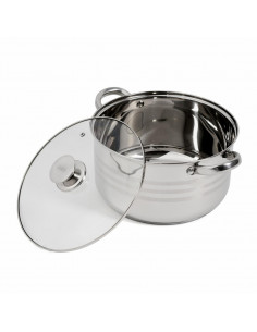 SEMIOALA INOX+CAPAC, 26x14,5 CM, 7 L, MYRA, COOKING BY