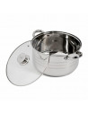 SEMIOALA INOX+CAPAC, 26x14,5 CM, 7 L, MYRA, COOKING BY