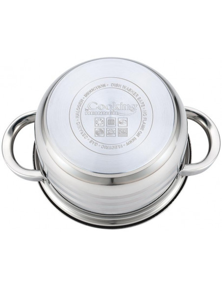 SEMIOALA INOX+CAPAC, 18X10.5 CM, 2.5 L, MYRA, COOKING BY