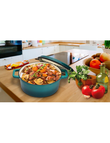 SEMIOALA FONTA EMAILATA 28X13 CM, 6.1L, TASTE OF HOME BY CHEF