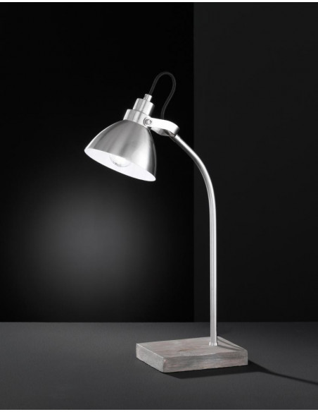 Lampa de birou Trio Timber, 1x E14 · max. 28W, 230V, IP20