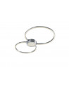 Plafoniera LED integrat Trio Hydra Square, cu intrerupator