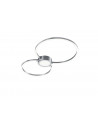 Plafoniera LED integrat Trio Hydra Square, cu intrerupator