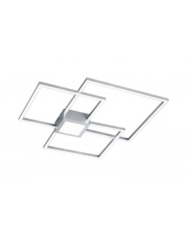 Plafoniera LED integrat Trio Hydra Square, 38W, 230V, lumina