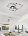 Plafoniera LED integrat Trio Hydra Square, cu intrerupator