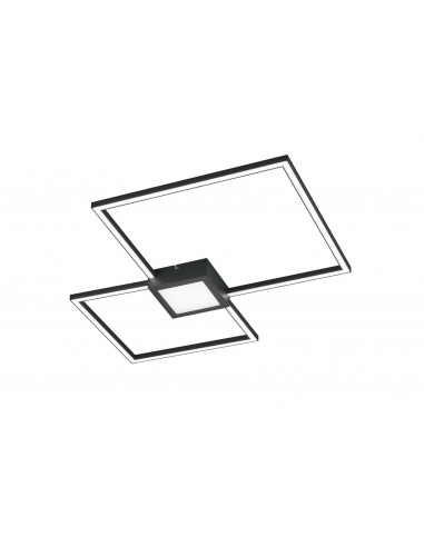 Plafoniera LED integrat Trio Hydra Square, cu intrerupator