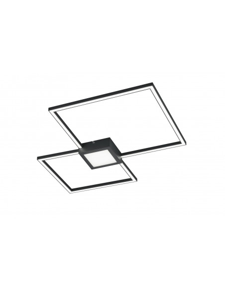 Plafoniera LED integrat Trio Hydra Square, cu intrerupator