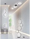 Lampadar LED integrat Trio Rondo, cu dimmer integrat, 36W