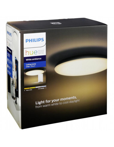 Plafoniera LED integrat Philips HUE Cher White ambiance, 39W