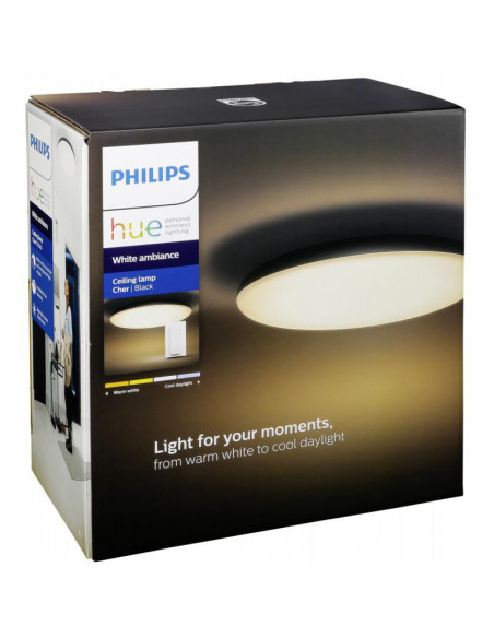 Plafoniera LED integrat Philips HUE Cher White ambiance, 39W