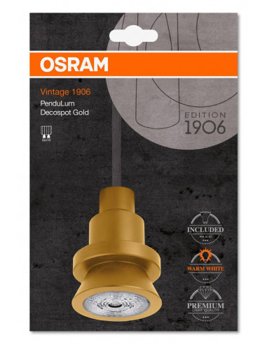 Pendul pentru iluminat Osram, GU10, 6.1W, lumina calda(2700K)