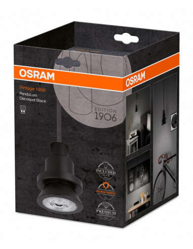 Pendul pentru iluminat Osram, GU10, 6.1W, lumina calda(2700K)
