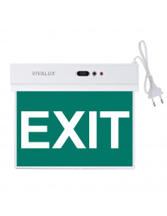 Lampa Led Exit Vivalux, 1.8W, IP20, autonomie baterie 4-5 ore