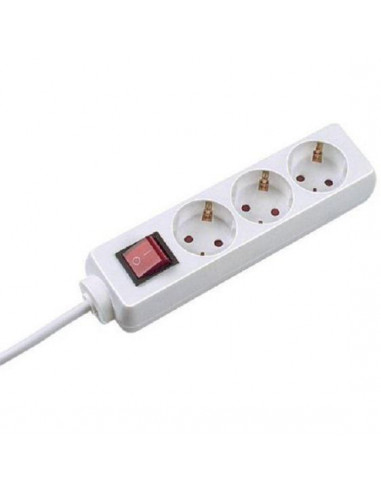 Prelungitor Bachmann, 3 prize, 3m, Tip Schuko, indicator optic