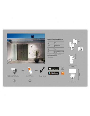 Proiector Led pentru exterior Ledvance SMART+ FLOOD CAMERA