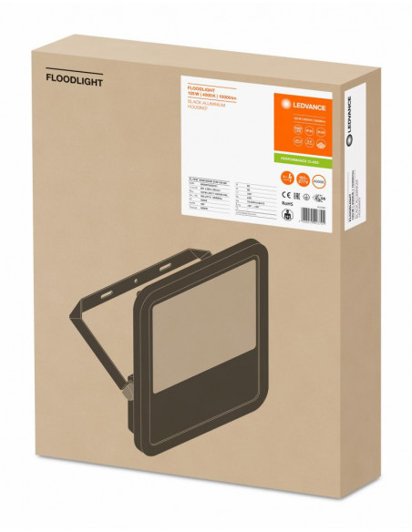 Proiector LED Ledvance FL PFM 125W, SYM 100 BK, 100-277V, IP65
