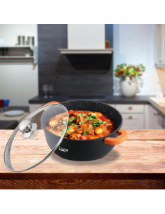 CRATITA ALUMINIU TURNAT+CAPAC, 20x8.5 cm, 2.3 L, DARK LINE 2