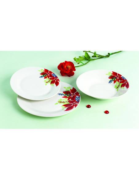 SERVICIU MASA 18 PIESE PORTELAN, DIVYA, VANORA HOME,VN-NE-103