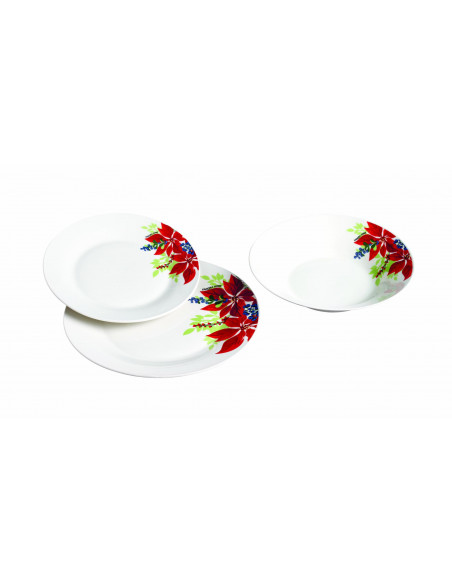 SERVICIU MASA 18 PIESE PORTELAN, DIVYA, VANORA HOME,VN-NE-103