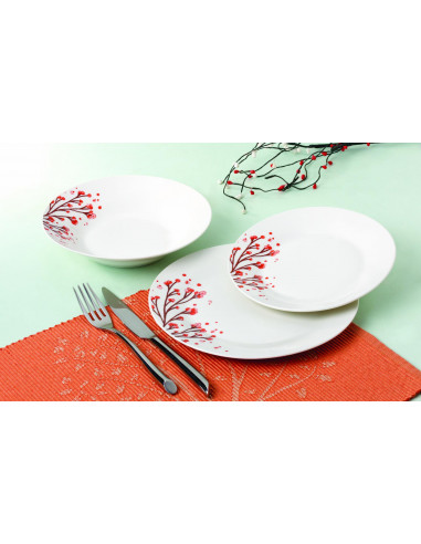 SERVICIU MASA 18 PIESE PORTELAN, DALYA, VANORA HOME,VN-NE-172