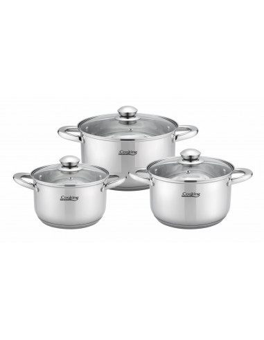ALENA, SET GATIT DIN INOX, 6 PIESE, COOKING BY
