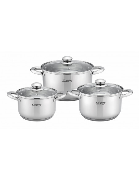 ALENA, SET GATIT DIN INOX, 6 PIESE, COOKING BY