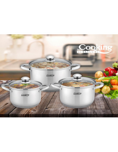 ALENA, SET GATIT DIN INOX, 6 PIESE, COOKING BY