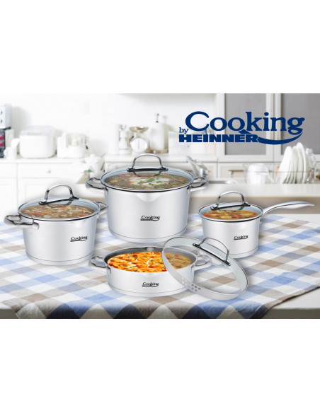 TROYA, SET GATIT INOX 8 PIESE, COOKING BY HEINNER,HR-RW12249