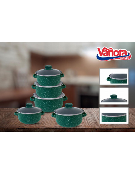SET GATIT 10 PIESE EMAILAT, CARLA, VANORA HOME,VN-E-C541
