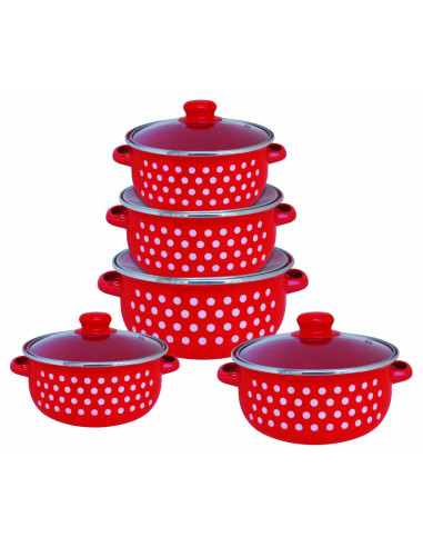 SET GATIT 10 PIESE EMAILAT, ARIA, VANORA HOME,VN-E-C540