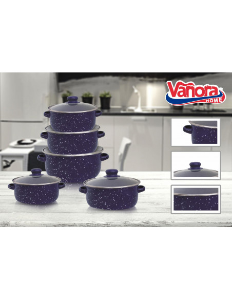 SET GATIT 10 PIESE EMAILAT, ZORA, VANORA HOME,VN-E-C538