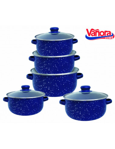 SET GATIT 10 PIESE EMAILAT, ZORA, VANORA HOME,VN-E-C538
