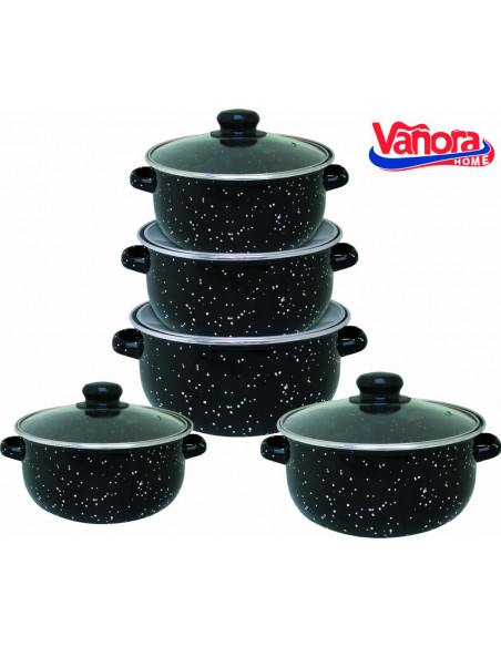 SET GATIT 10 PIESE EMAILAT, PETRA, VANORA HOME,VN-E-C537