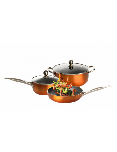ROYAL, SET GATIT ALUMINIU 5 PIESE, COOKING BY HEINNER,HR-LV-5PCS