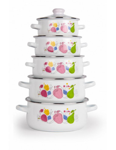 SET GATIT 10 PIESE EMAILAT, FABIANA, VANORA HOME,VN-E-C531