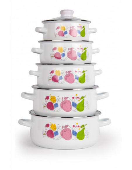 SET GATIT 10 PIESE EMAILAT, FABIANA, VANORA HOME,VN-E-C531