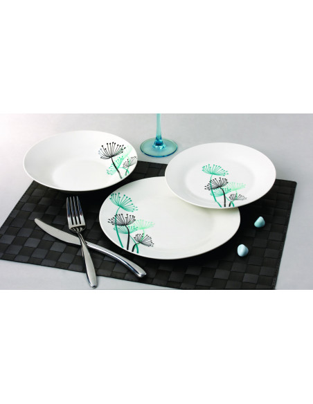 SERVICIU MASA 18 PIESE PORTELAN, FIORE,VN-NE-173