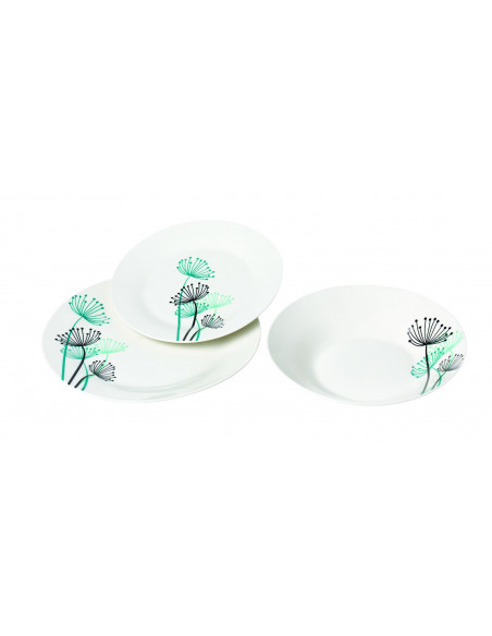 SERVICIU MASA 18 PIESE PORTELAN, FIORE,VN-NE-173