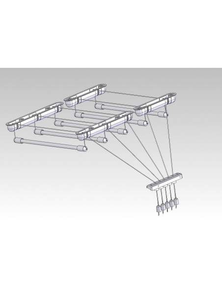 USCATOR DE RUFE METALIC 5 LINII 1,6 M, HEINNER CARE,HR-USC-5X160