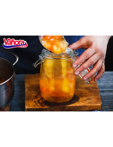BORCAN DEPOZITARE STICLA CU CAPAC 1L, VANORA HOME,VN-AER-6514