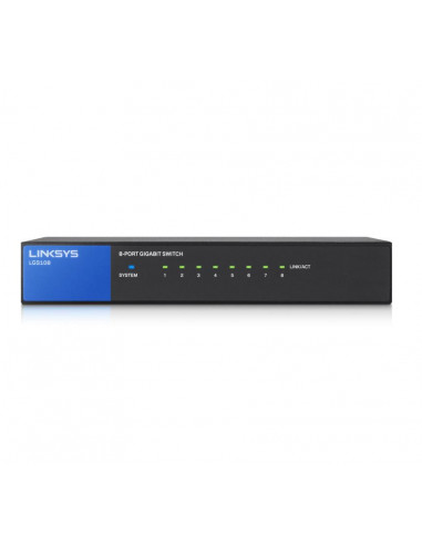 Switch Linksys LGS108-EU, 8 port, 10/100/1000 Mbps,LGS108