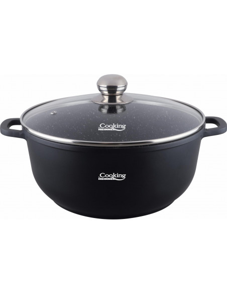 SEMIOALA ALUMINIU TURNAT +CAPAC, 28 CM X 12.5 CM, 6.5 L, DARK