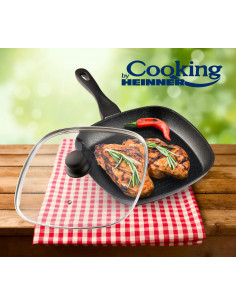 TIGAIEGRILL ALUMINIU+CAPAC, 28X4CM, BLACK SAND, COOKING BY 2