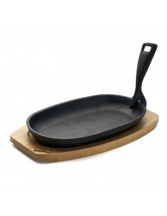 PLATOU SERVIRE OVAL, 24X14 CM, FONTA PURA, CU MANER DETASABIL 2