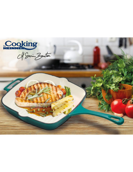 GRILL FONTA EMAILATA 26.5X26.5X5 CM, TASTE OF HOME BY CHEF