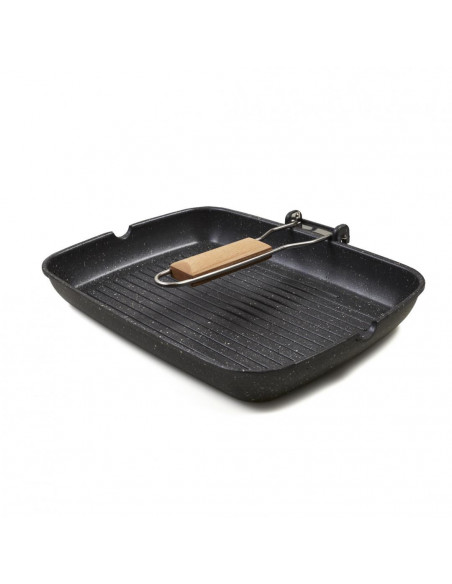 TIGAIE GRILL CU MANER DETASABIL.35 x 25 x 4.5 CM, COOKING BY
