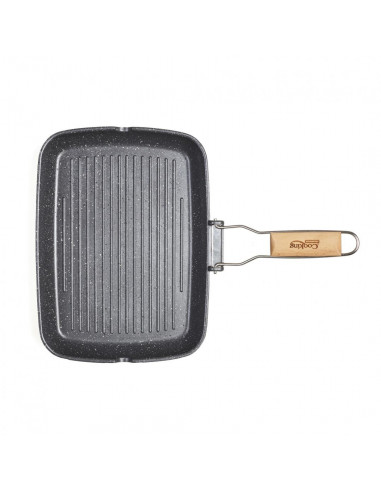 TIGAIE GRILL CU MANER DETASABIL.35 x 25 x 4.5 CM, COOKING BY