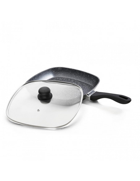TIGAIE GRILL ALUMINIU +CAPAC 28X4 CM, STONE COLLECTION, COOKING