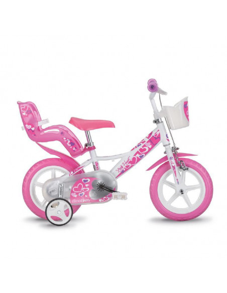 Bicicleta copii 12'' RLN - Inimioare,124 RLN-05LH