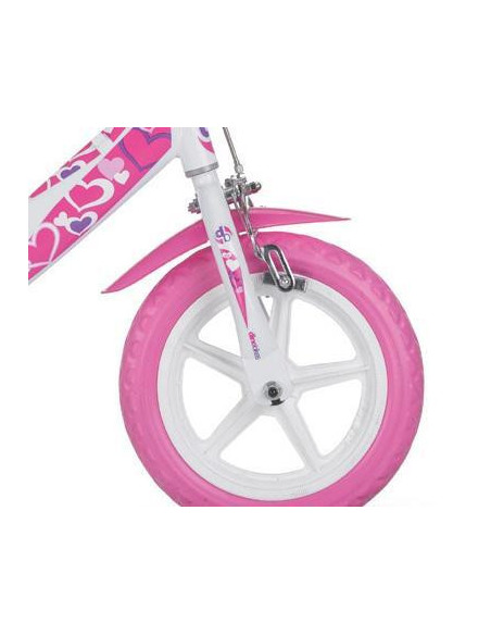 Bicicleta copii 12'' RLN - Inimioare,124 RLN-05LH